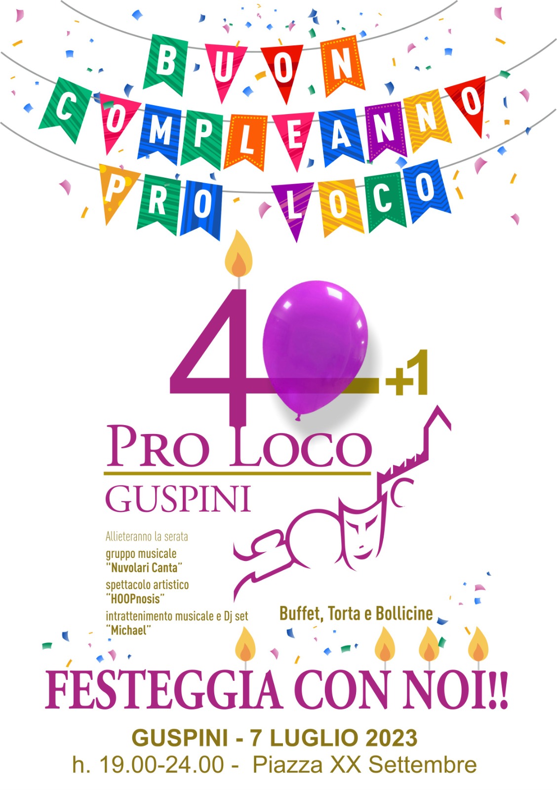 40+1: Buon Compleanno Pro Loco Guspini!